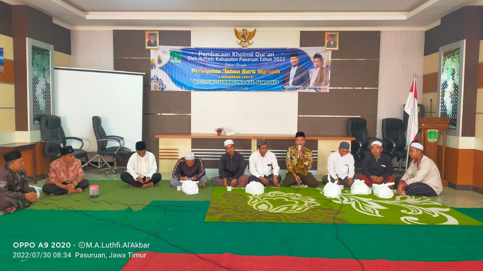 Khotmil Qur'an oleh Huffadz Kab. Pasuruan Tahun 2022 dalam rangka Tahun Baru Hijriyah 1 Muharram 1444 H di Kecamatan Sukorejo