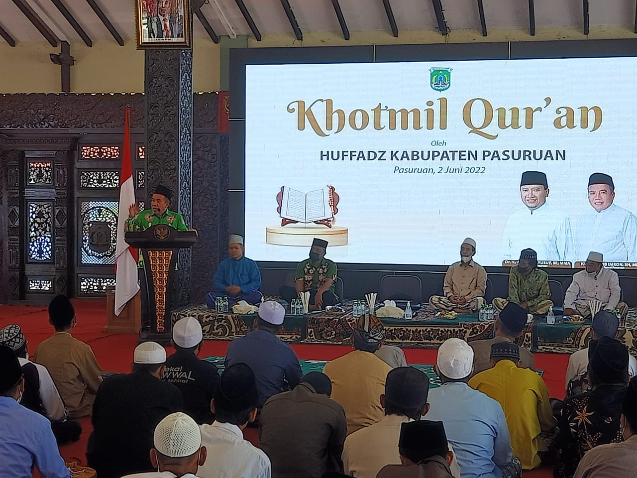 Pembukaan Khotmil Qur'an oleh Huffadz Kab. Pasuruan di Pendopo Kab. Pasuruan Tahun 2022 