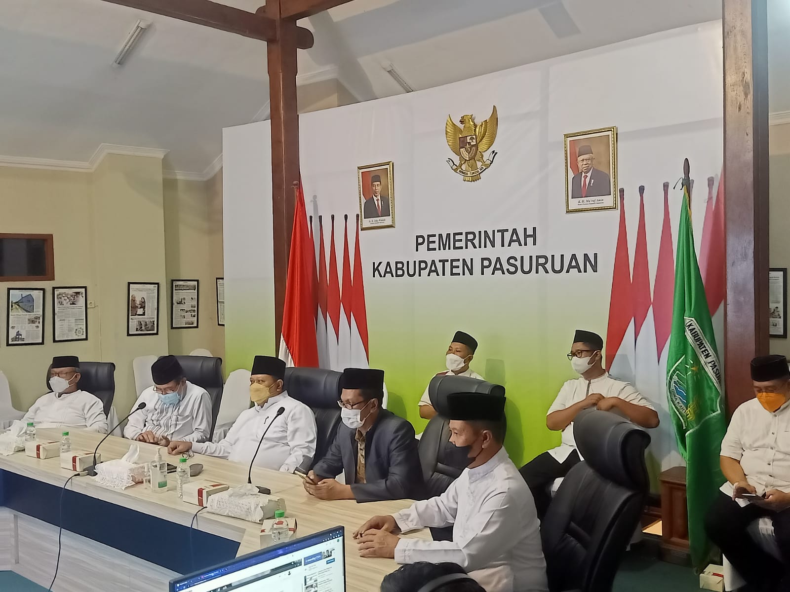 Jawa Timur Bersholawat secara virtual di Command Center Pendopo Kabupaten Pasuruan Tahun 2021