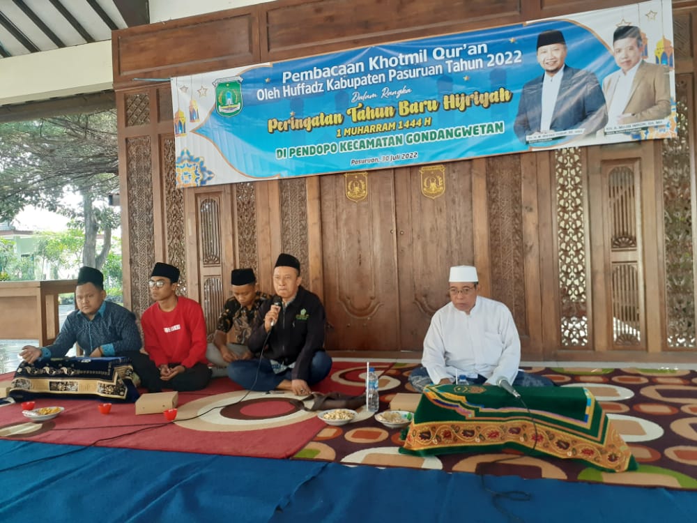 Khotmil Qur'an oleh Huffadz Kab. Pasuruan Tahun 2022 dalam rangka Tahun Baru Hijriyah 1 Muharram 1444 H di Kecamatan Gondangwetan